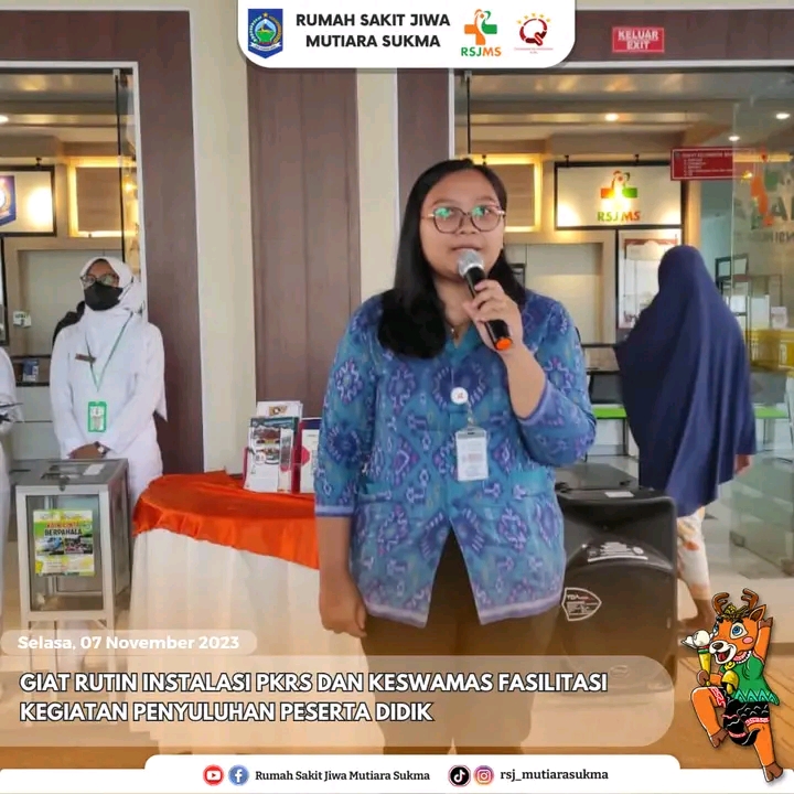 GIAT RUTIN INSTALASI PKRS DAN KESWAMAS FASILITASI KEGIATAN PENYULUHAN PESERTA DIDIK